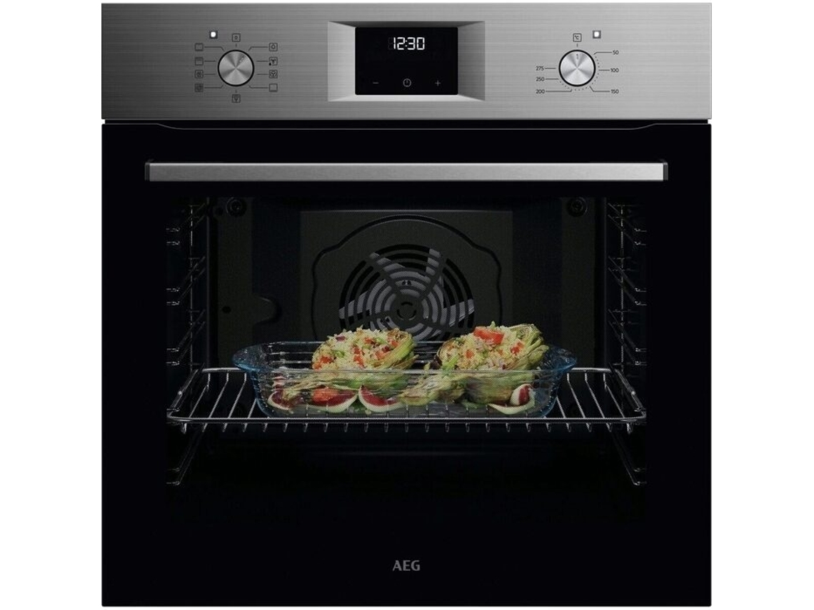 Horno Multifunción AEG OU5AB20SM (72 L - Hidrolítico - Negro y Acero)