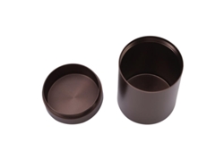 Mini Caja De Té De Metal (color Café), Pequeño Recipiente Portátil