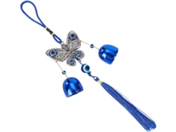 Campana De Viento Del Mal De Ojo - Adorno De Metal De 6,4 Cm, Atrapavientos Giratorio, Amuleto Espiritual Con Borlas