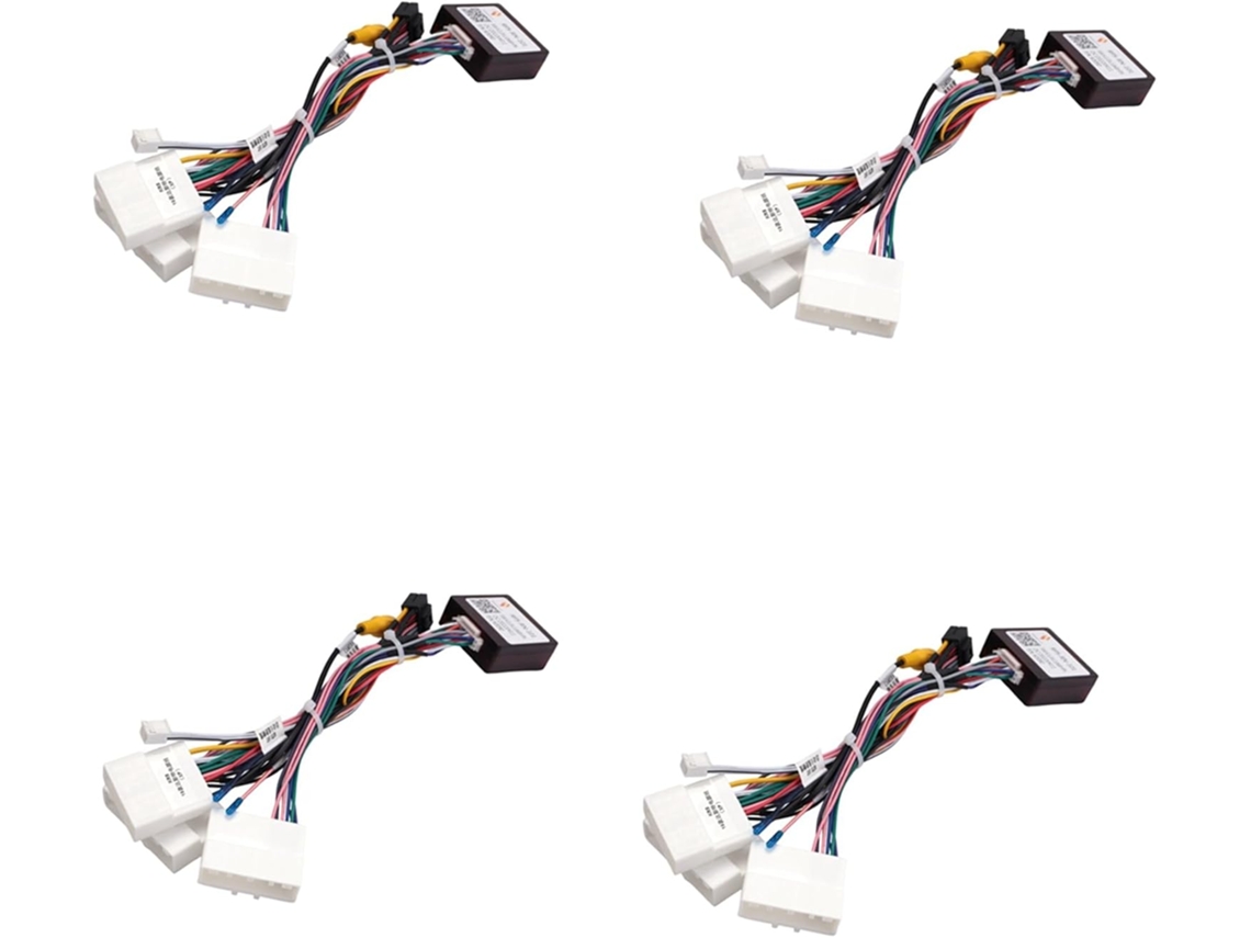 Cable Adaptador 4x Para Estéreo De Coche Android De 16 Pines