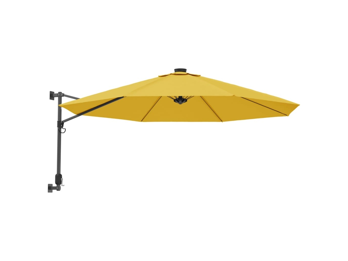 Guarda sol de Parede com Luzes Led 290 Cm Amarelo MAISON EXCLUSIVE