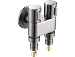 Válvula De Llenado Angular Multifuncional De 3 Vías G1/2 Para Montaje En Pared, 1 Salida En 2 Salidas