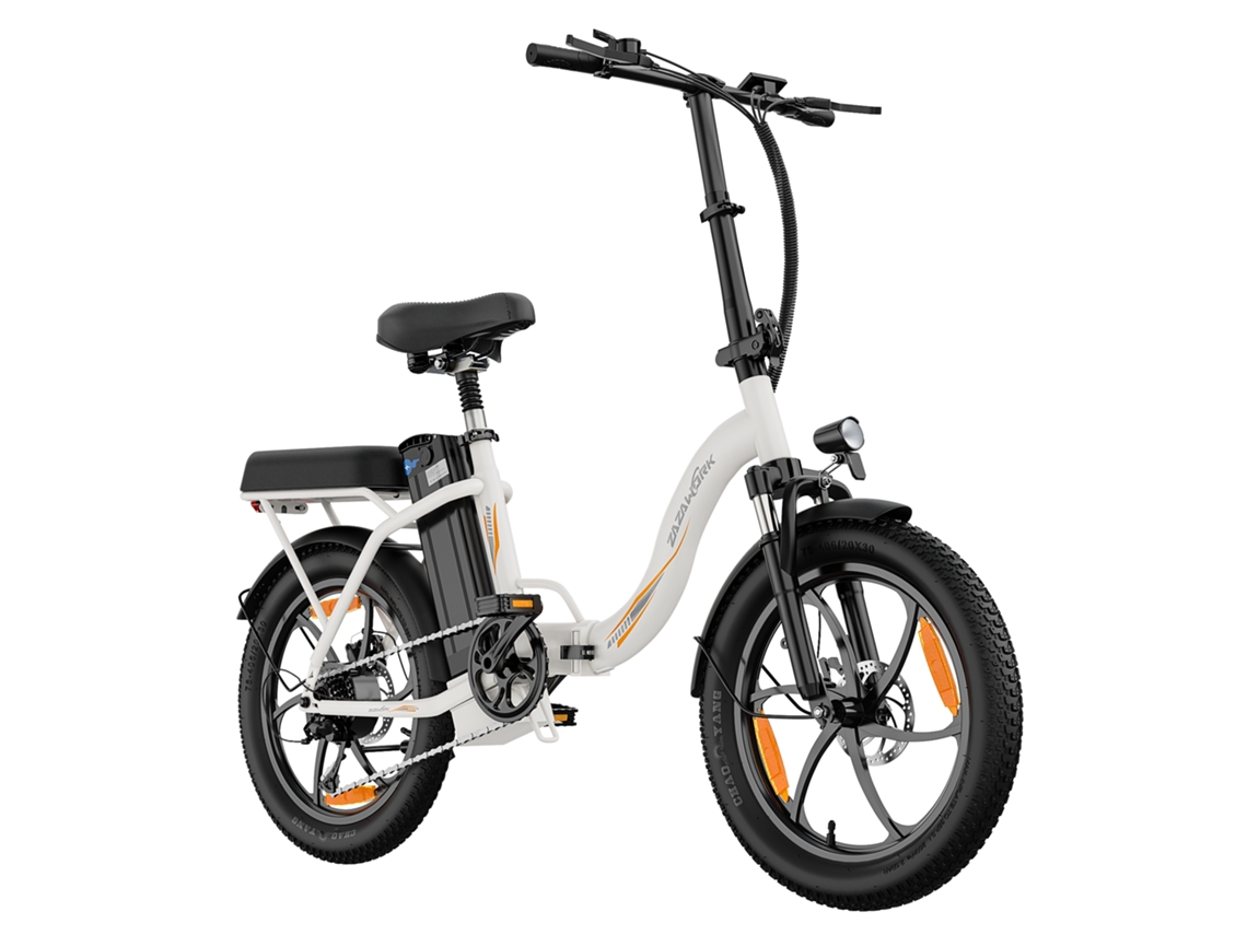 Bicicleta Eléctrica Plegable Zazawork C16, Batería Extraíble De 48 V Y 16 Ah, Cambio Shimano De 7 Velocidades.