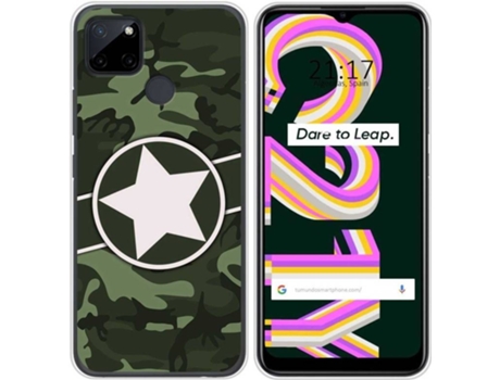 Carcasa Realme C21Y / C25Y TUMUNDOSMARTPHONE Camuflaje 01 Multicolor