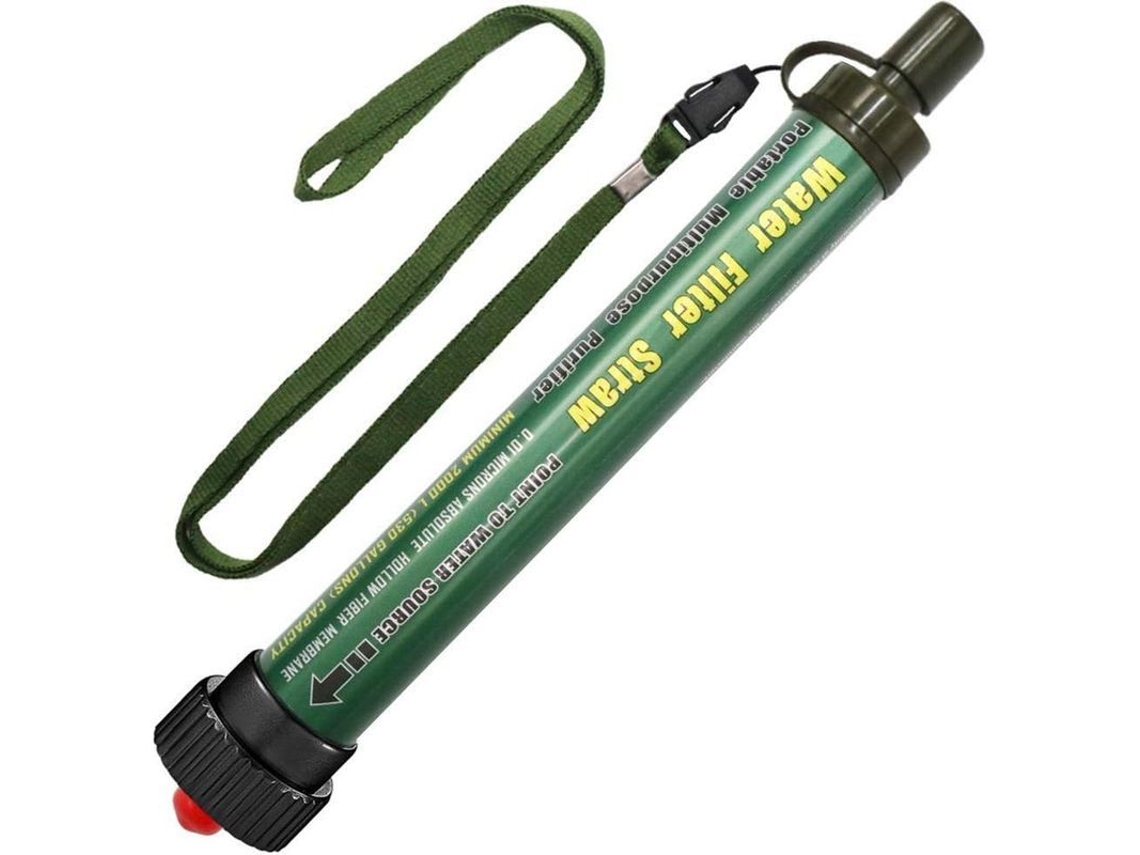 2026-2762-filtro De Agua Portátil 2000l Purificador De Superficie 0.01 Micrón Kit De Filtrado Para Camping Emergencias Verde Ejército