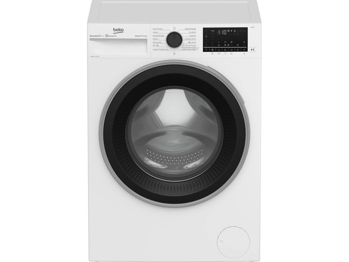 Lavadora BEKO SteamCure B3WFT58415W (8 kg - 1400 rpm - Blanco)