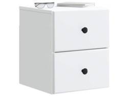 Maison Exclusive - Mesita De Noche De Pared Con Cajón 2 Pcs 34,5 X 33 X 40 Cm