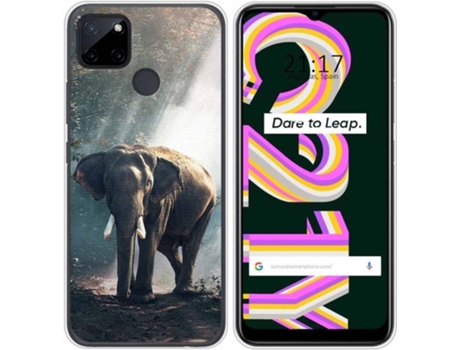 Carcasa Realme C21Y / C25Y TUMUNDOSMARTPHONE Elefante Multicolor