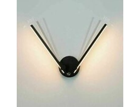 1 unidad - Aplique - 12W Negro con Interruptor - Luz Cosy (2700K-3200K)