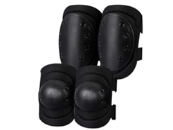 Conjunto De Rodilleras Y Coderas Para Adultos Para Ciclismo Y Deportes Al Aire Libre - Negro