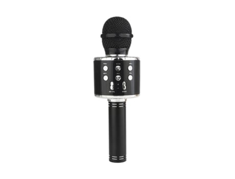 Microfone de Karaoke Sem Fios Bluetooth Multicolorido