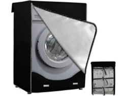 Cubre Lavadora Frontal Impermeable Y Anti-polvo 3 Lados 60x64x85cm Negro