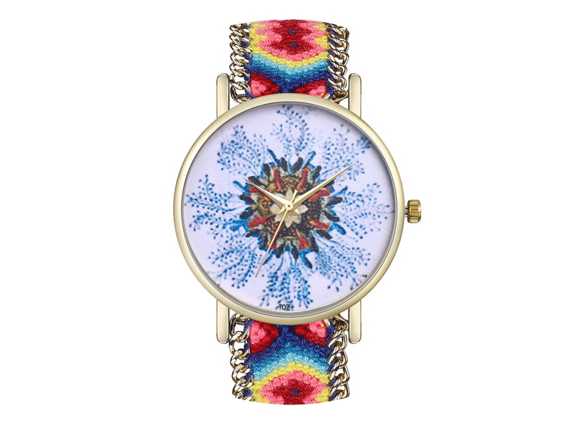 Reloj De Pulsera Para Parejas, Aleación, Cuarzo Analógico, Diseño Elegante E Informal, Correa De Lana.
