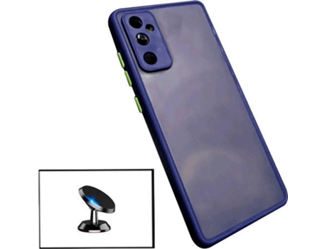 Kit Funda Antichoque y Soporte Magnético de Coche Samsung Galaxy A13 PHONECARE Azul