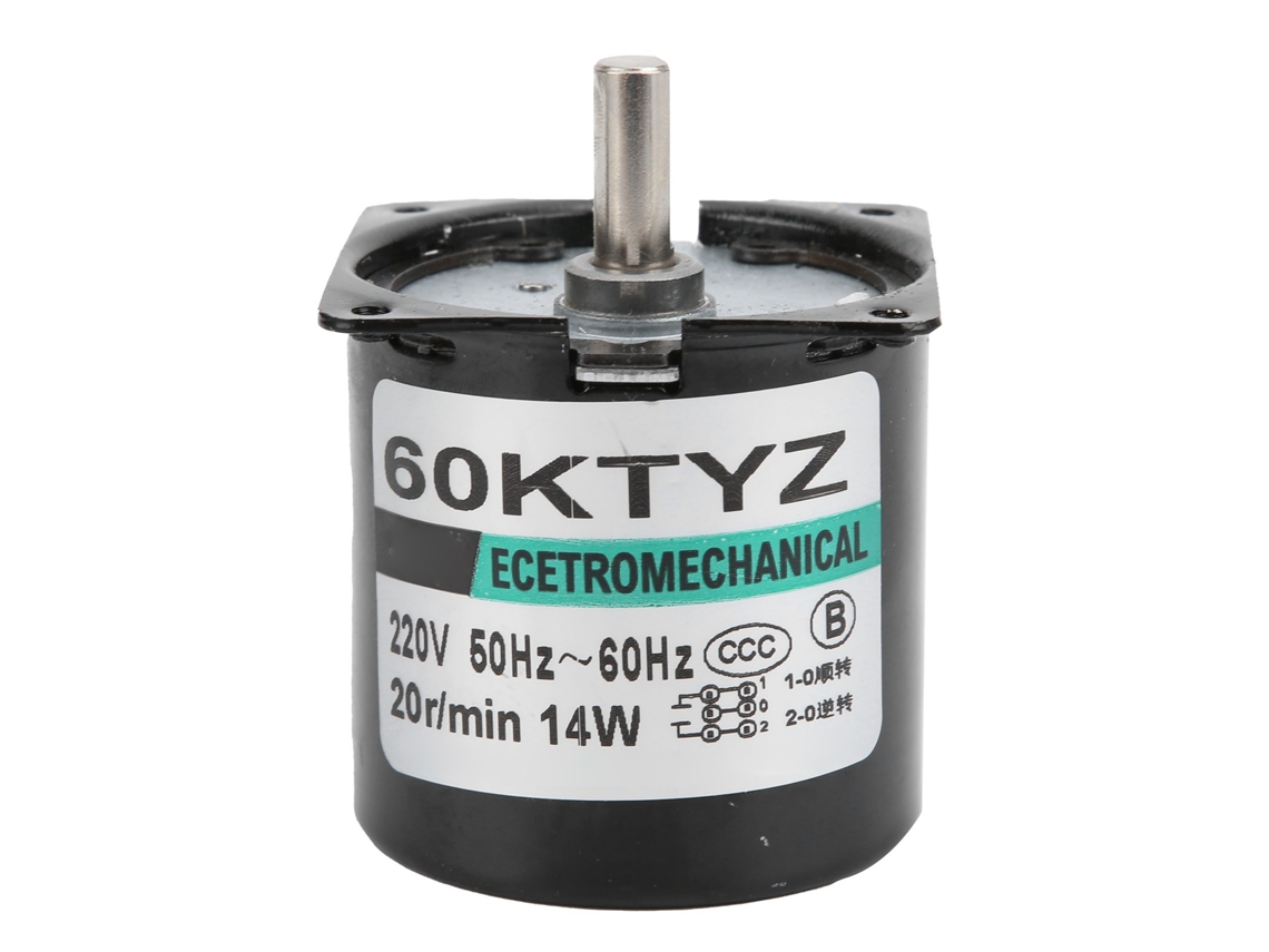 Micromotorreductor Con Imán Permanente, 14 W, 20 Rpm, Ac220 V, Accesorio Para Generador Diy.