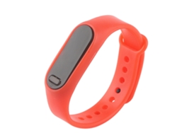 Reloj digital inteligente, pulsera luminosa, reloj electrónico, elegante y moderno, color rojo. Ly Ebike