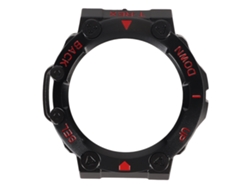 Funda protectora tipo bumper para Amazfit T Rex 2, antigolpes, negra y roja