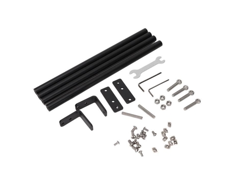 Accesorios para impresoras 3D HURRISE Juego de varillas de soporte 3D Varilla de tracción para impresora 3D de 285 mm con conector de varilla