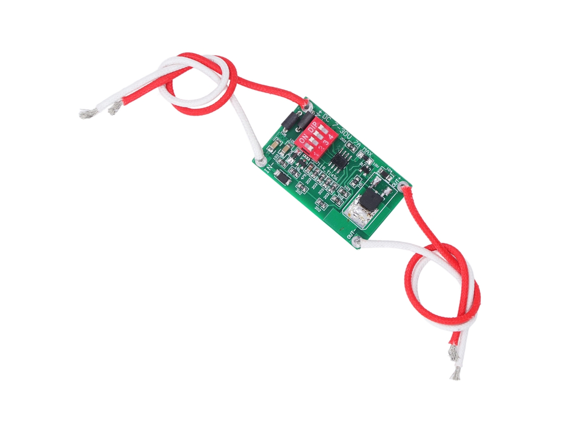 Controlador de flash estroboscópico con 16 modos, efecto de respiración y 4 módulos automáticos para bombillas LED halógenas DC7-30V 7A.