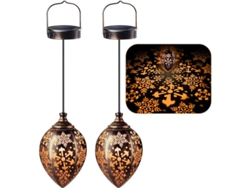 Faroles Solares Decorativos Para Exteriores, 2 Unidades, Ip65, Resistentes Al Agua.