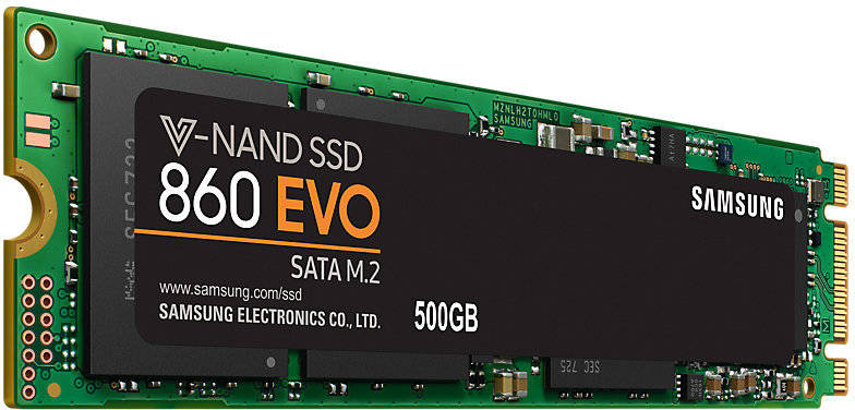 Disco SSD Interno SAMSUNG 500GB M2 SATA 3 Serie 860 EVO (500 GB - M.2 SATA - 550 MB/s)