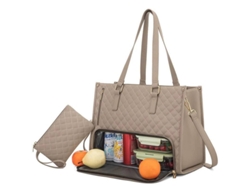 Bolsa térmica para el almuerzo para mujer, para portátil de 15,6 pulgadas, con compartimento térmico para refrigerios (caqui) Eifson
