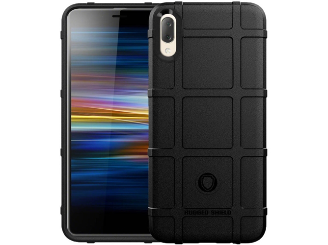 Carcasa Sony Xperia L3 AVIZAR Cuadrados Negro