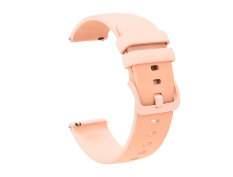 Correa de reloj inteligente para Garmin Vivomove 3S 18 mm Silicona suave de color sólido (Rosa)