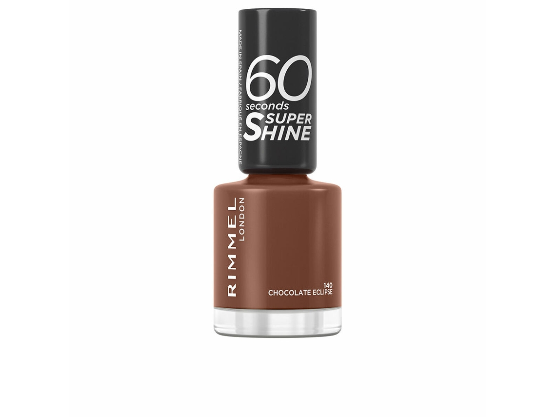 Pintaúñas RIMMEL LONDON 60 Seconds Super Shine (8 ml - Nº 140 Chocolate eclipse)