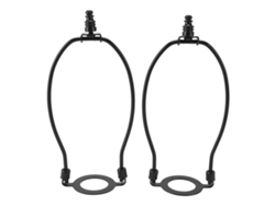 Kit de soporte ajustable para lámpara de mesa y de pie, 2 piezas, con base E26, 2 unidades, color negro.