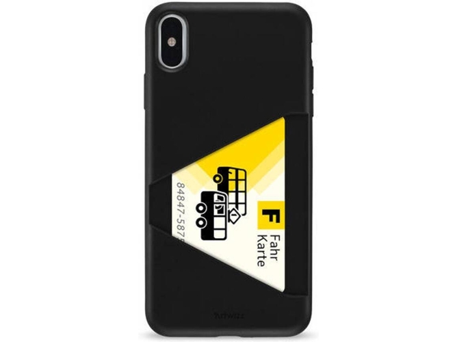 Carcasa iPhone XS Max ARTWIZZ Card Negro