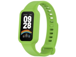 Pulsera integrada de silicona suave de color sólido para Redmi Band 3 / Xiaomi Smart Band 9 Active