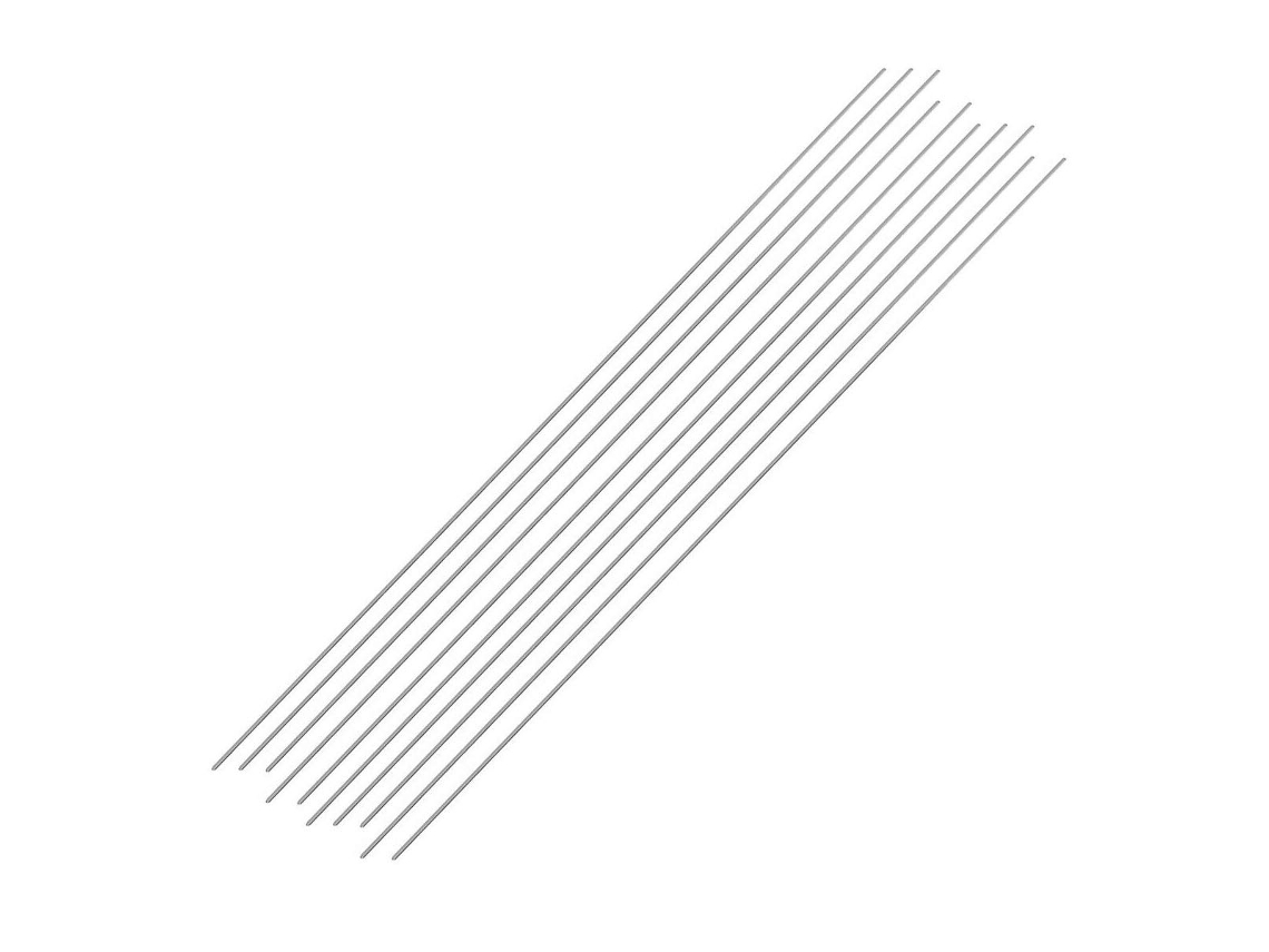 50 varillas de soldadura por arco de aluminio de 1,6 mm/2 mm con punto de fusión fácil, 10 x 50 cm.