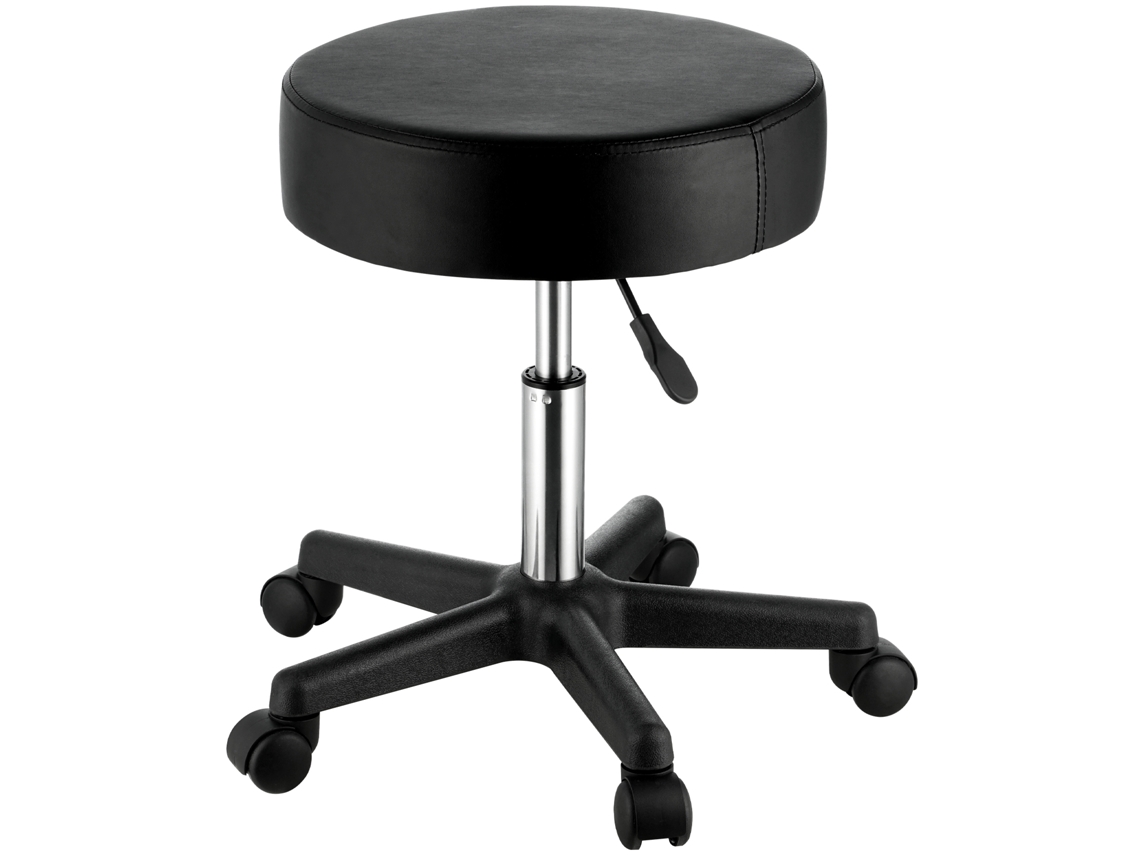 Taburete giratorio redondo Succebuy con ruedas de PU, altura ajustable 460 605 ± 10 mm