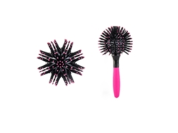 Peine Redondo 3d Con Bola Giratoria De 360°, Resistente Al Calor Para Desenredar Y Peinar El Cabello.