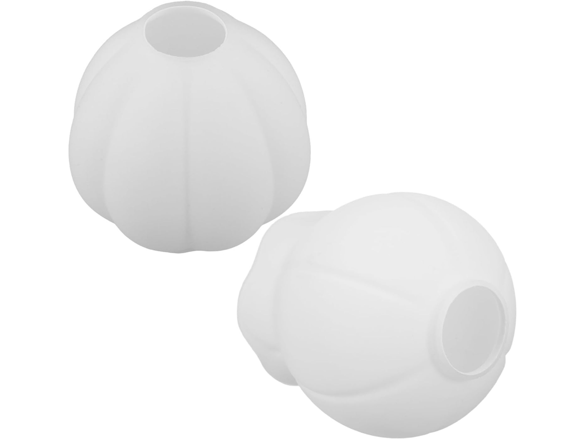 Juego De 2 Piezas De Esferas Decorativas De Vidrio Blanco Para Pared, Lámpara De Araña O Lámpara Colgante.