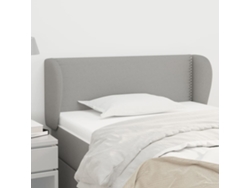 Cabecero De Tela Gris Claro 93x23x78/88 Cm