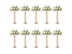 Mostrador de flores, diseño elegante, versátil para eventos, dorado OEM