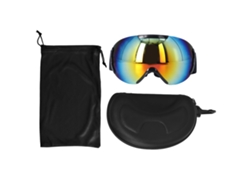 Gafas de esquí con lente antivaho con revestimiento de PE, doble capa, montura ajustable sin montura, accesorios para motocicleta