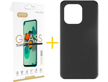 Kit Funda + Protector de Pantalla Xiaomi Mi 11 5G ACCETEL Liso Negro