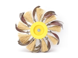 Disco De Pulido De Esmeril Y Sisal Con Broca Eléctrica De 6 Mm Y Grano 180 Para Limpieza Y Abrillantado.