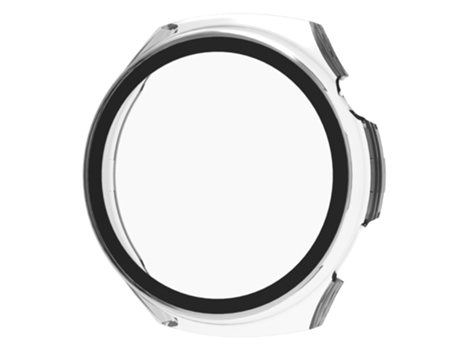 Película templada para Huawei Watch 4 Pro + funda protectora de reloj incorporada parcial (transparente)