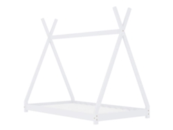 Maison Exclusive - Estructura De Cama Infantil Madera Maciza Pino Blanco 80x160 Cm