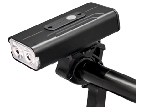 Luz de bicicleta Luz delantera de bicicleta Impermeable USB Recargable 6 modos y cuentas Dual T Light Faro de bicicleta Pre-Black ENZONS