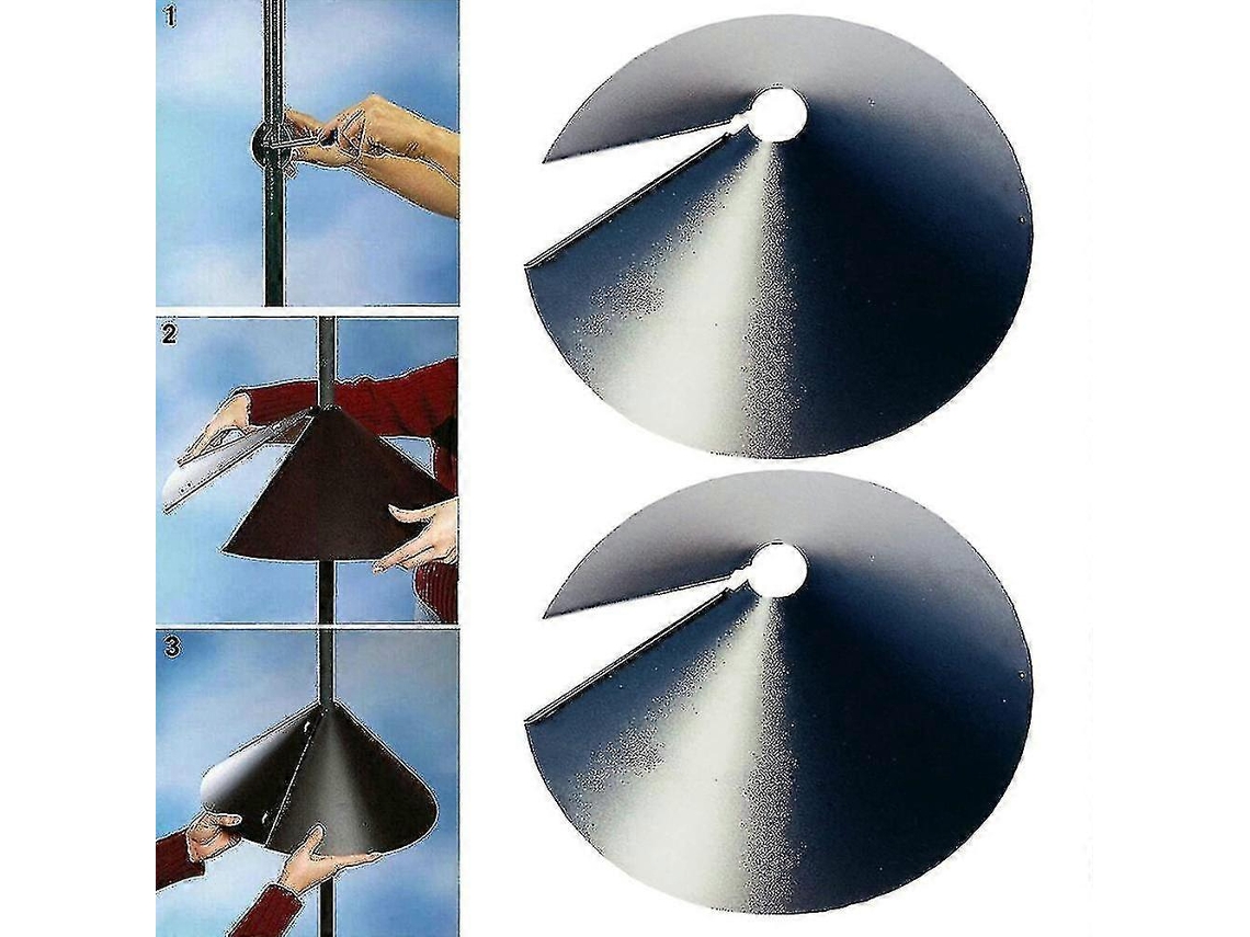 Omni-protector Anti Ardillas Para Comedero De Aves Banda De Seguridad De Envoltorio Tamaños 12 14 16 Pulgadas Plástico 12 Pulgadas