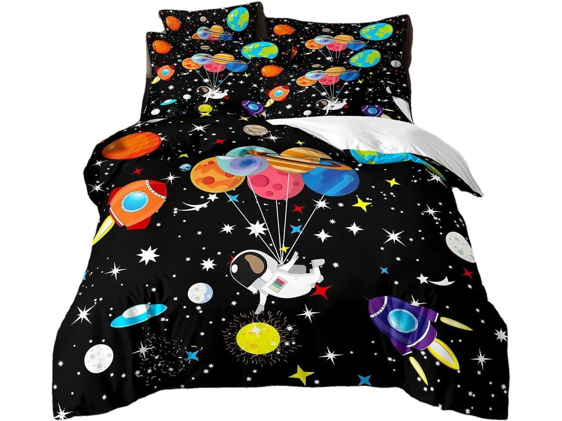 Juego Ropa Cama Piezas Funda Nórdica Diseño Almohada Estampado Juego 200x200 Cm 50x75 140x200 220x240