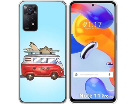 Carcasa Xiaomi Redmi Note 11 Pro TUMUNDOSMARTPHONE Dibujos Furgoneta Multicolor