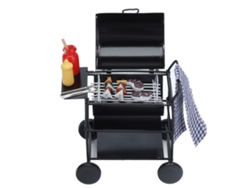 Barbacoa para casa de muñecas Ats Miniatsura escala 1:12, exquisito accesorio de mobiliario de cocina, juguete para escenas vívidas.