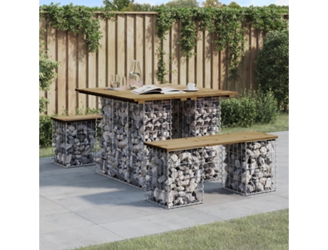 Banco De Jardín VIDAXL Marrón Madera (100x102x72 cm)