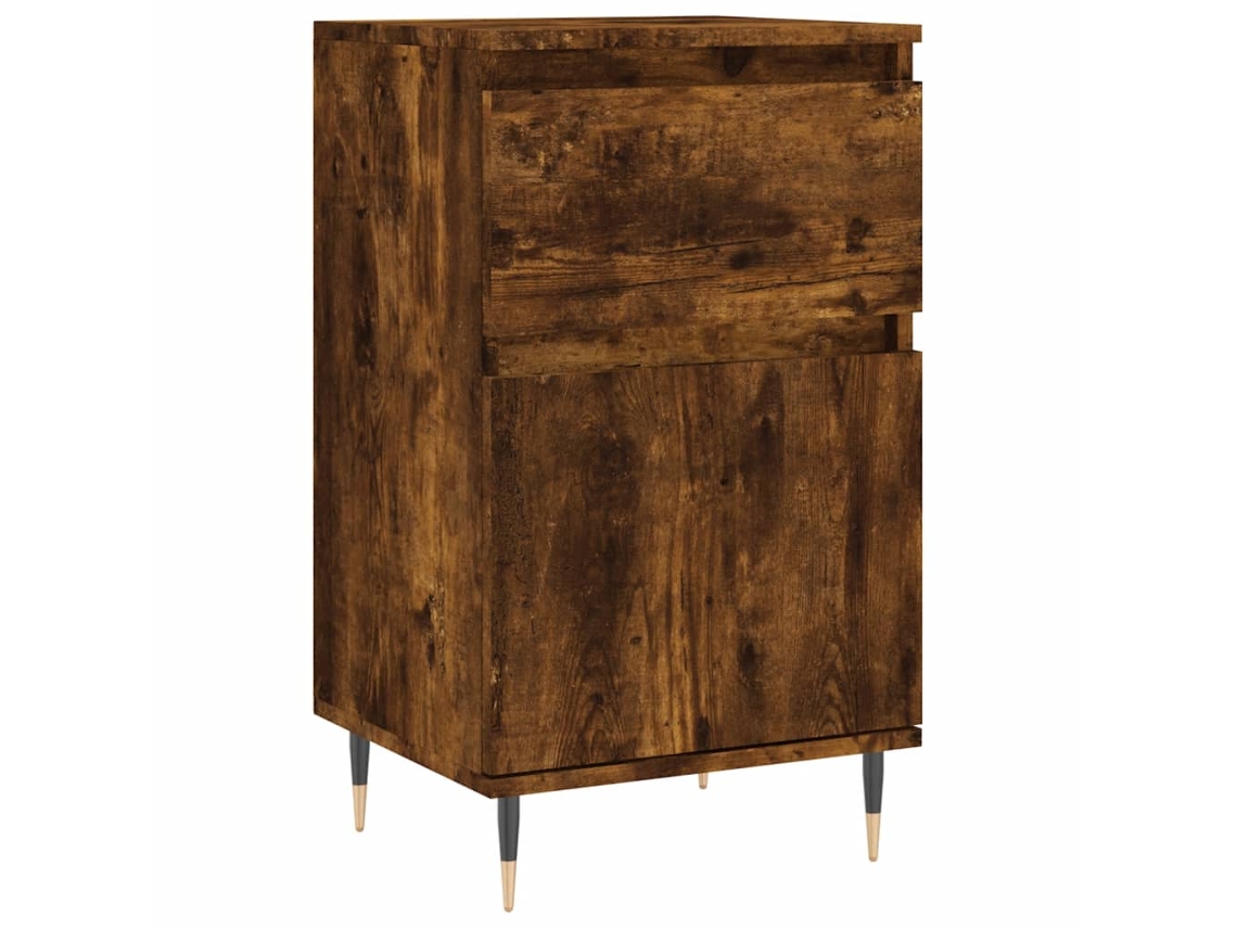 Maison Exclusive - Aparador Madera De Ingeniería Roble Ahumado 40x35x70 Cm